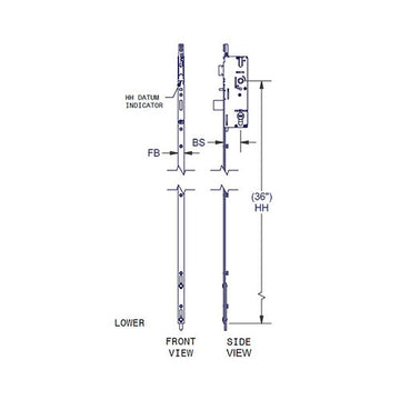 Amesbury Premier 2000 Multipoint Lock - 56-478